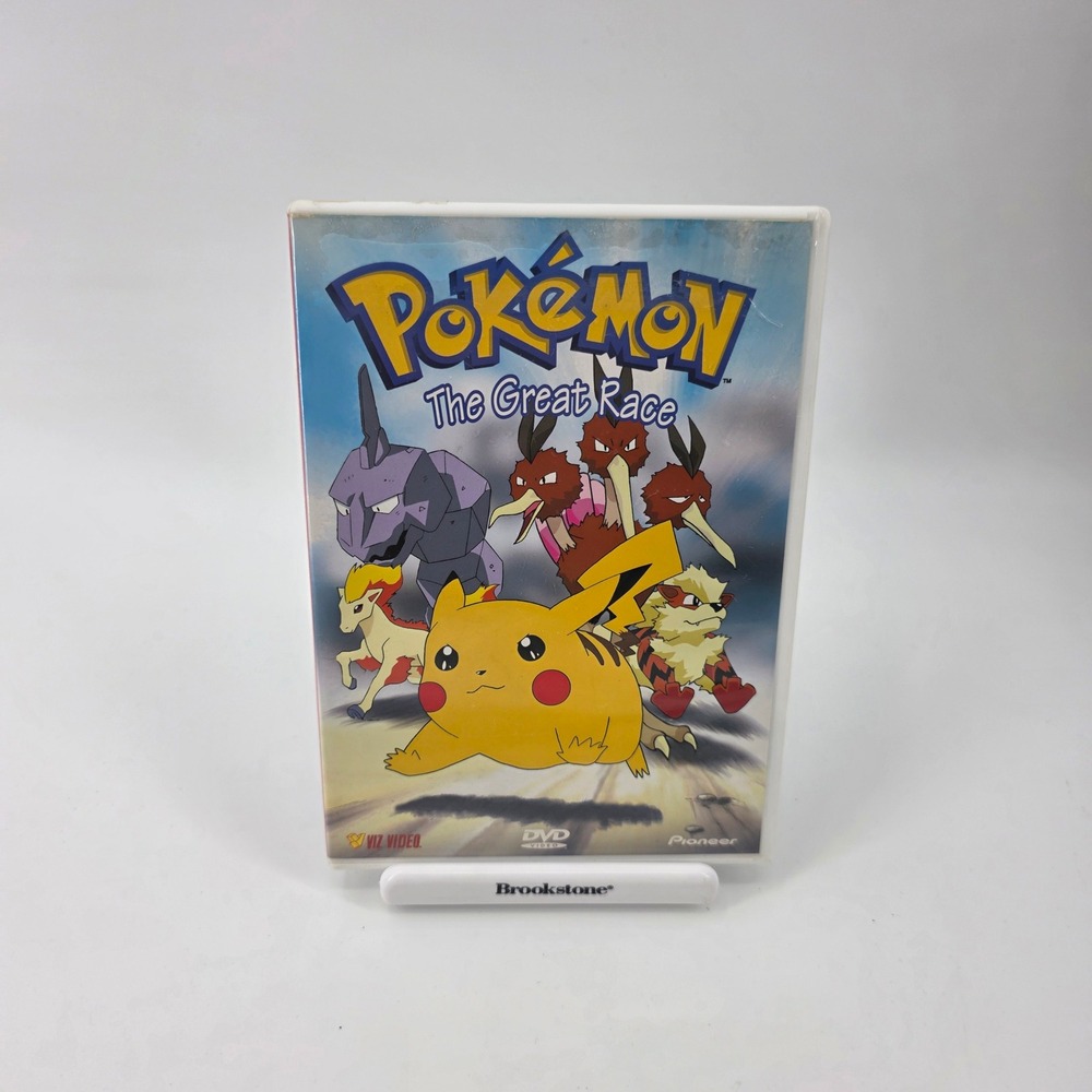Pokemon The Great Race DVD Viz Video Pioneer Pikachu Untested! 1998 Retro